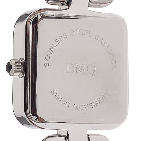 QVC Diamonique Silvertone Vintage Style Watch   0036 main image 3